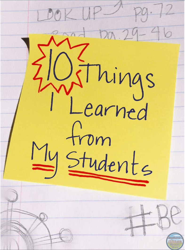 lessons teachers have learned from their students