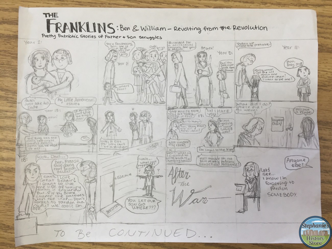 creating historical fiction out of comic strips