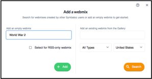 the second step in making a Symbaloo